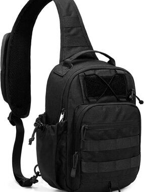 Anti-Theft Tactical Sling Bag | RFID Military Crossbody EDC Bag for Men